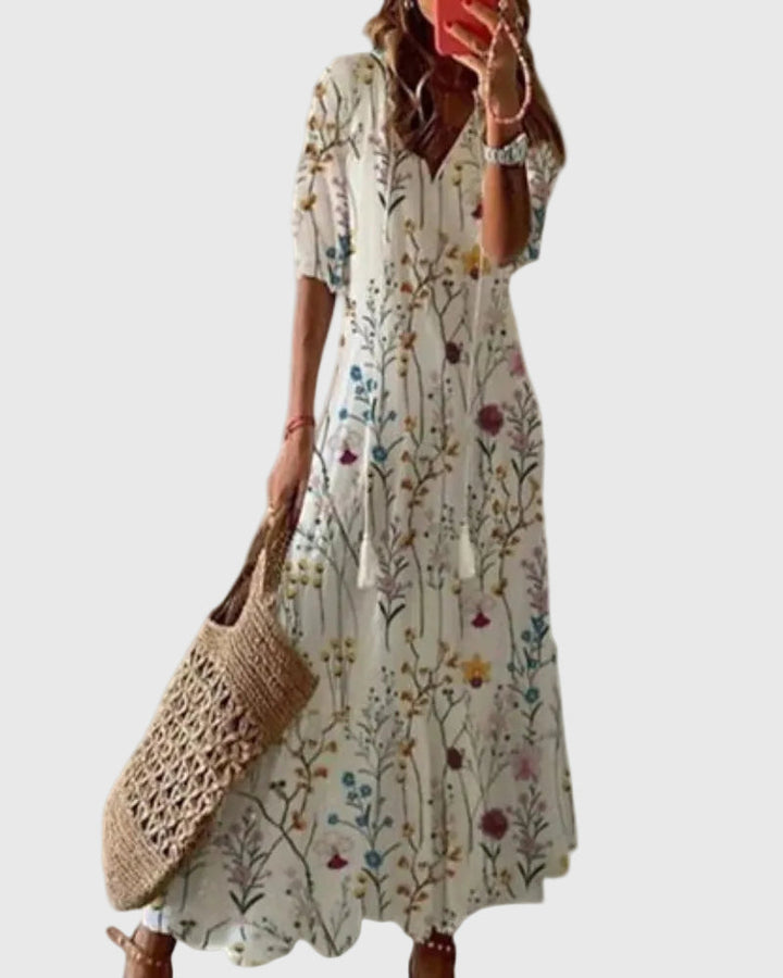 Rose | Boho Vintage Summer Maxi Dress