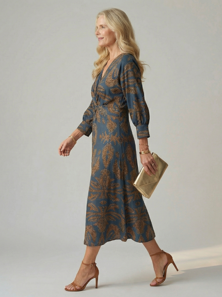 Bellthorne | Natural Wrap Midi Dress