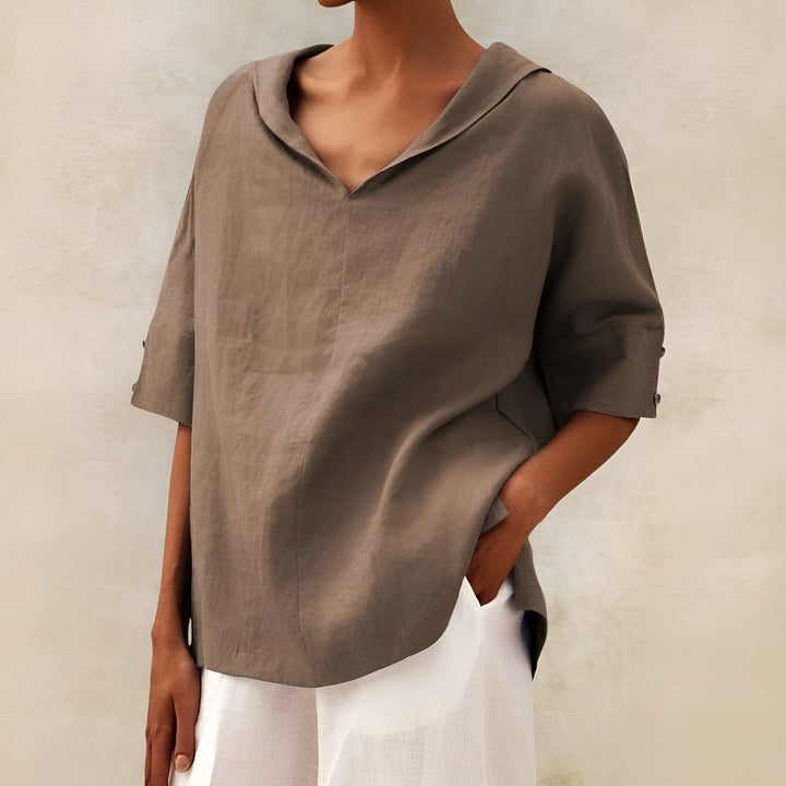ANGELINA | Stylish V-Neck Everyday Blouse