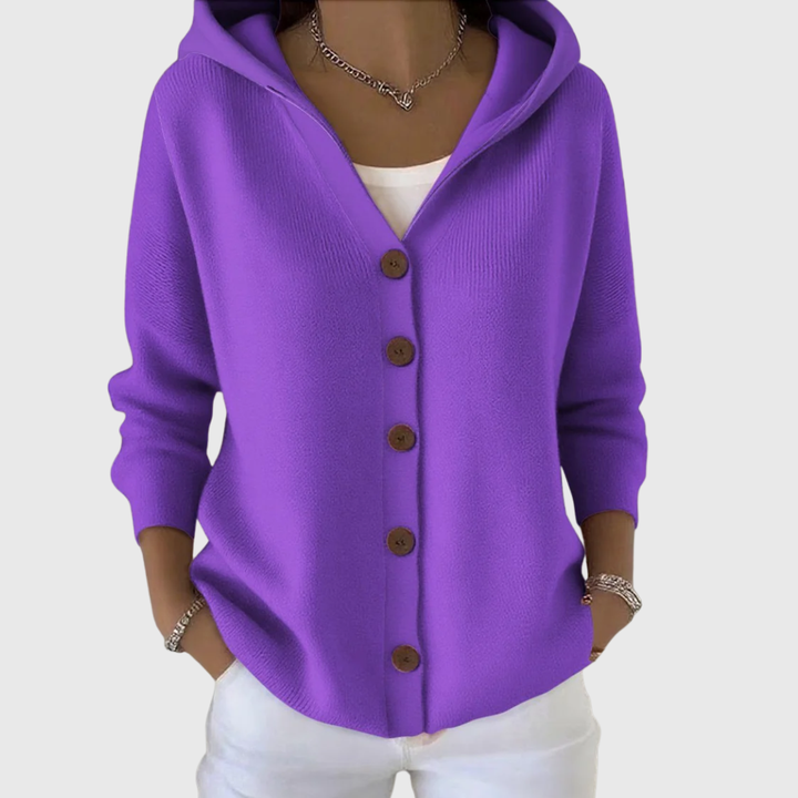 Elma | Hooded Button-Up Cardigan