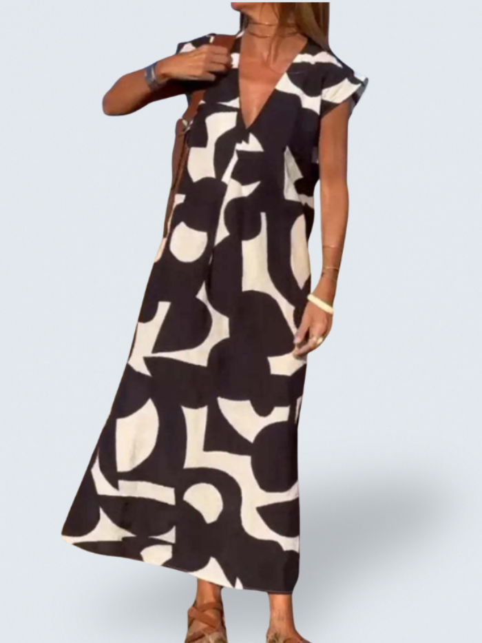 VIOLET | Flowing V-neck Dress