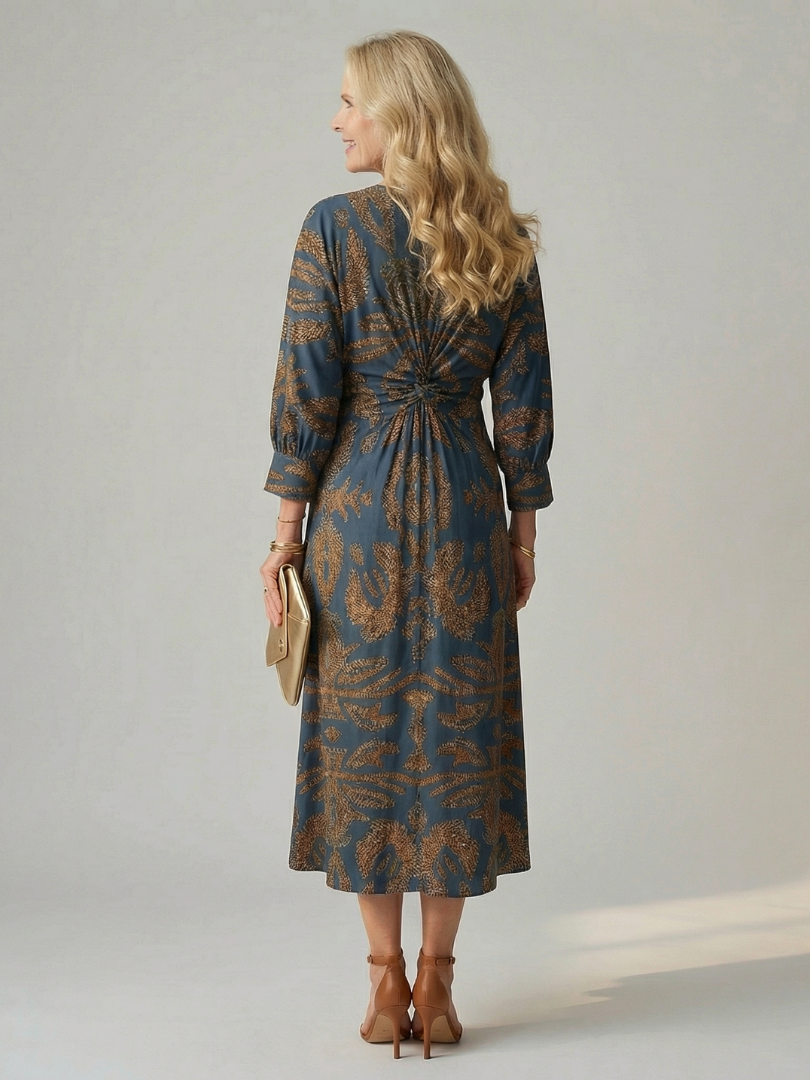 Bellthorne | Natural Wrap Midi Dress