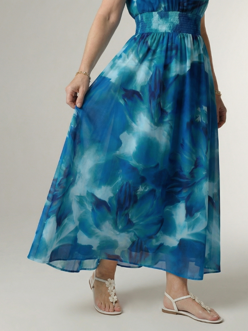 Alondra | Gathered Halter Midi Dress