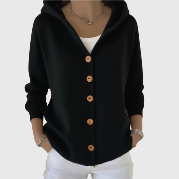 Elma | Hooded Button-Up Cardigan