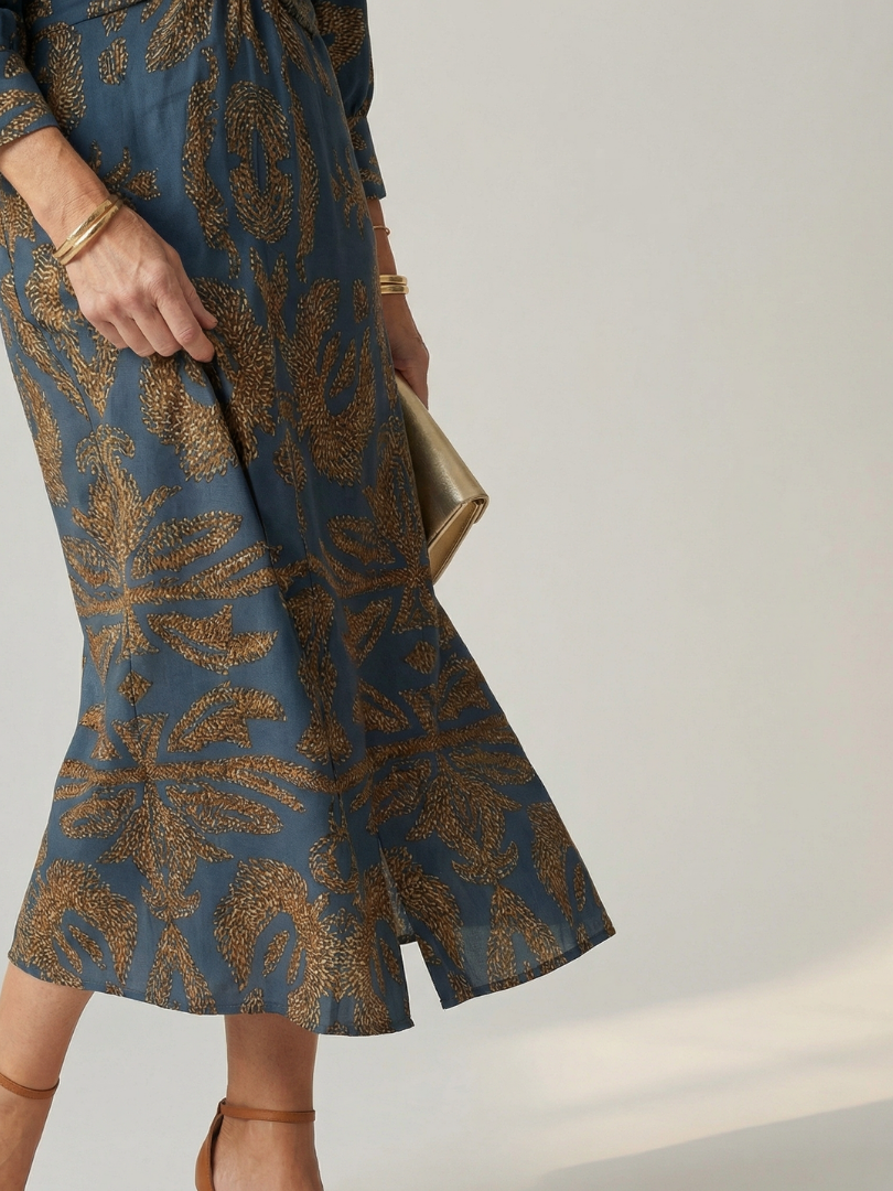 Bellthorne | Natural Wrap Midi Dress