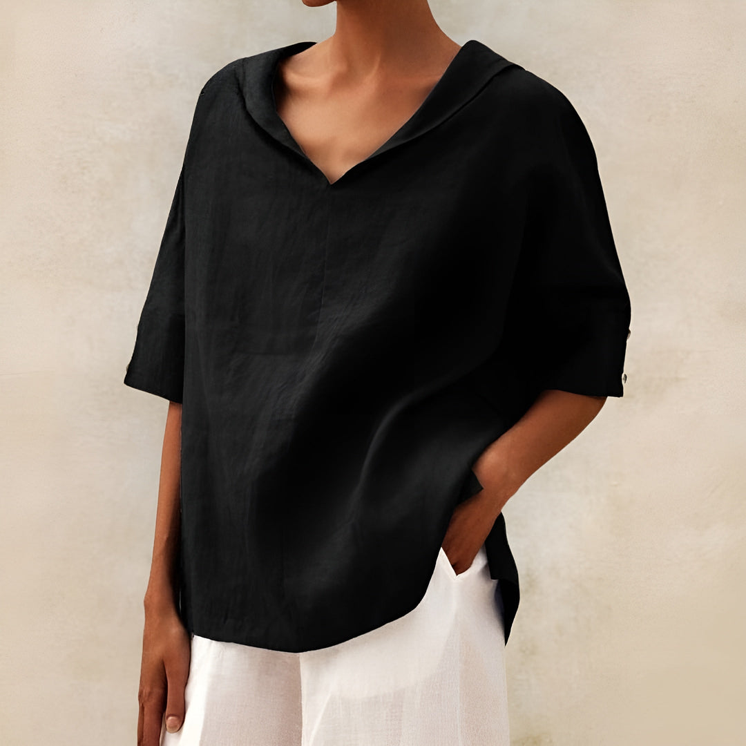 ANGELINA | Stylish V-Neck Everyday Blouse