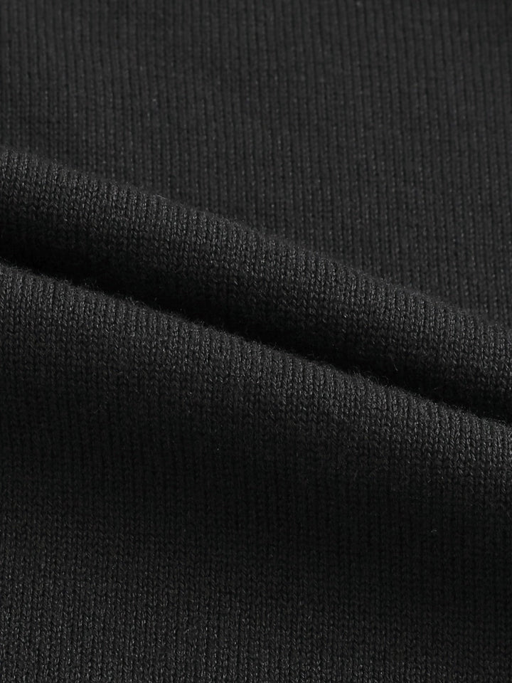 Noemi | Black Hooded Cardigan with Buttons