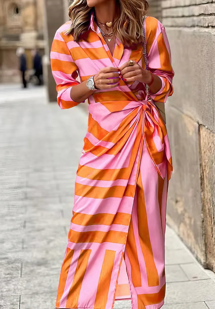 Amelia™ | Printed Wrap Dress 0