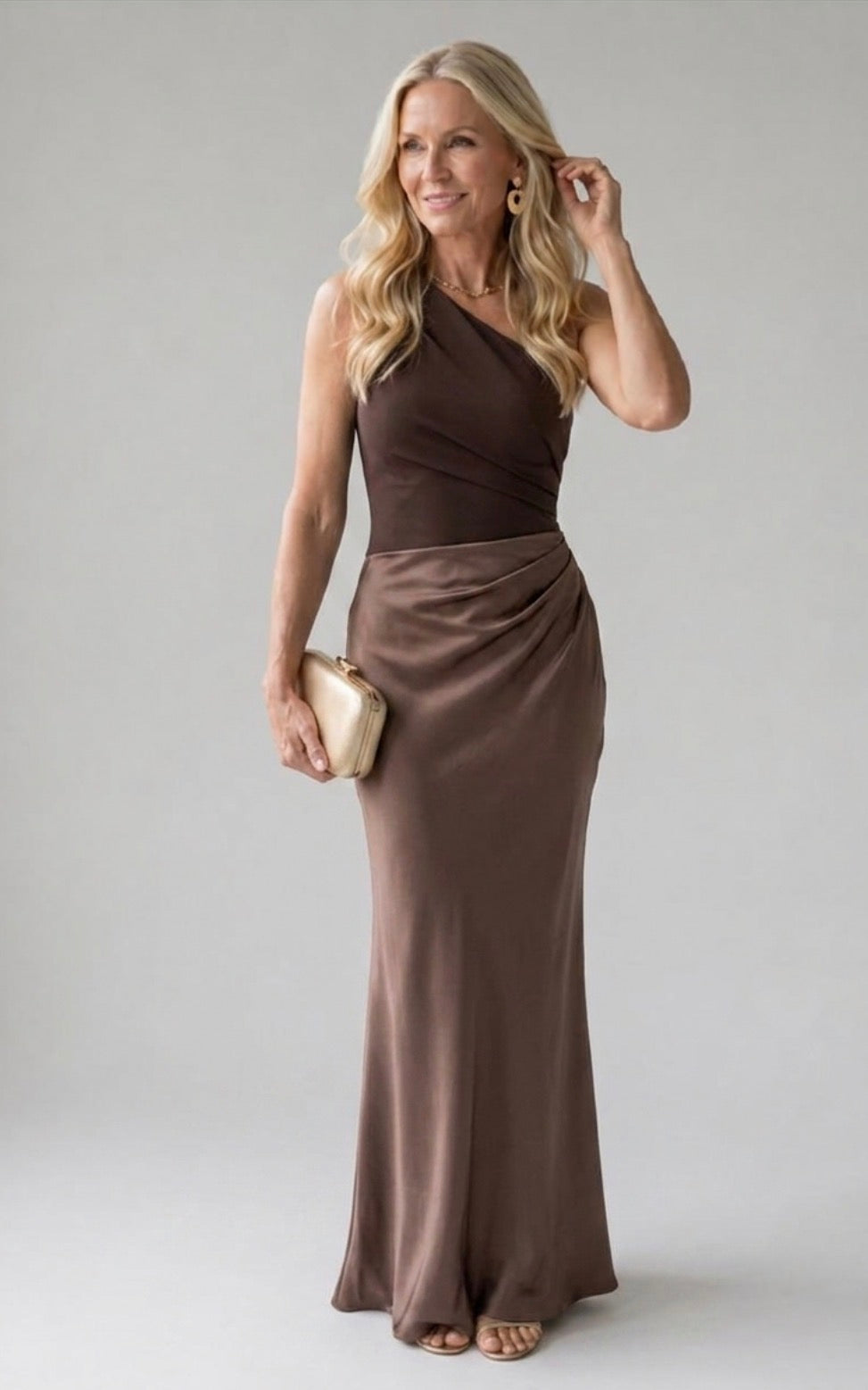 Bellthorne | Maxi Dress with a Guilt in Satin