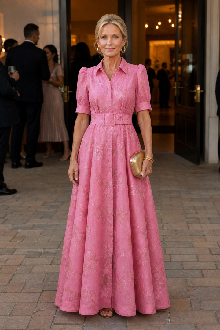 Violet & Grace™ | Belted Floral Maxi Dress