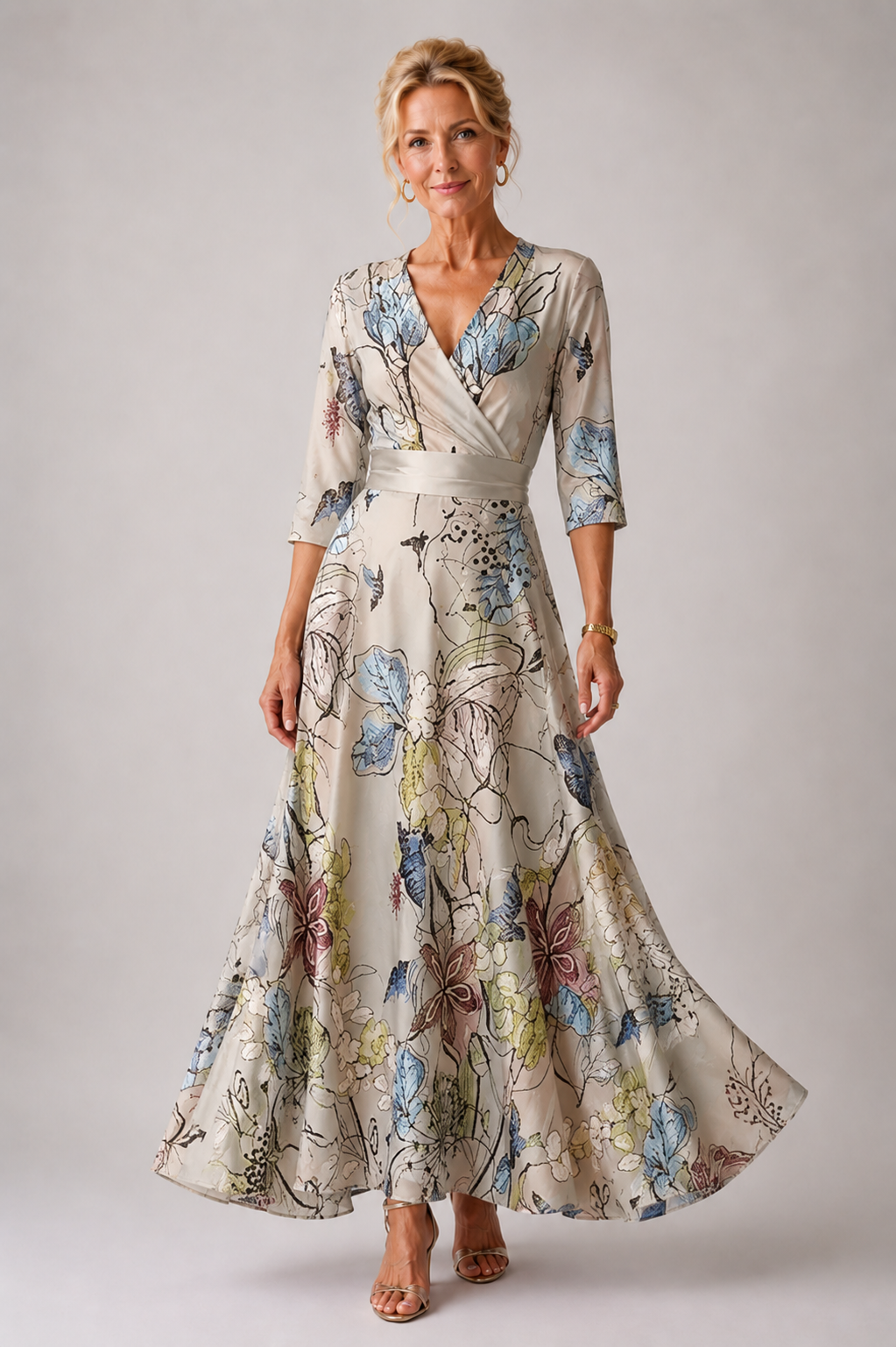 Bellthorne | Evening Dress with Floral Print