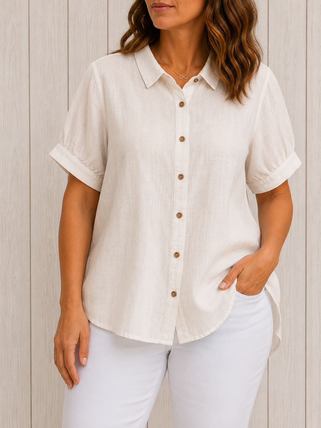 Pamela™ | Casual Button-Up Shirt