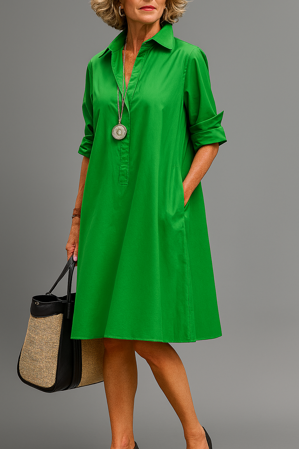 Clarisse™ Elegant Midi Dress 0