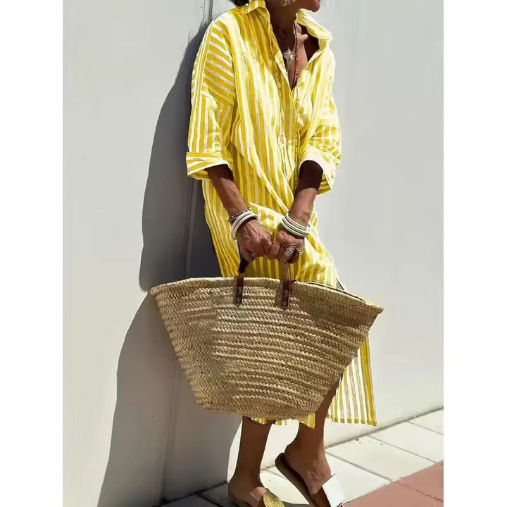 Maya | Striped Shirt Dress