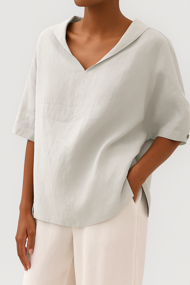 ANGELINA | Stylish V-Neck Everyday Blouse