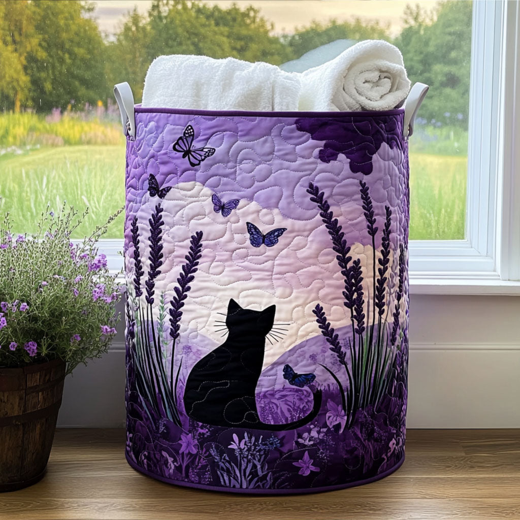Handmade Cat Design Laundry Basket