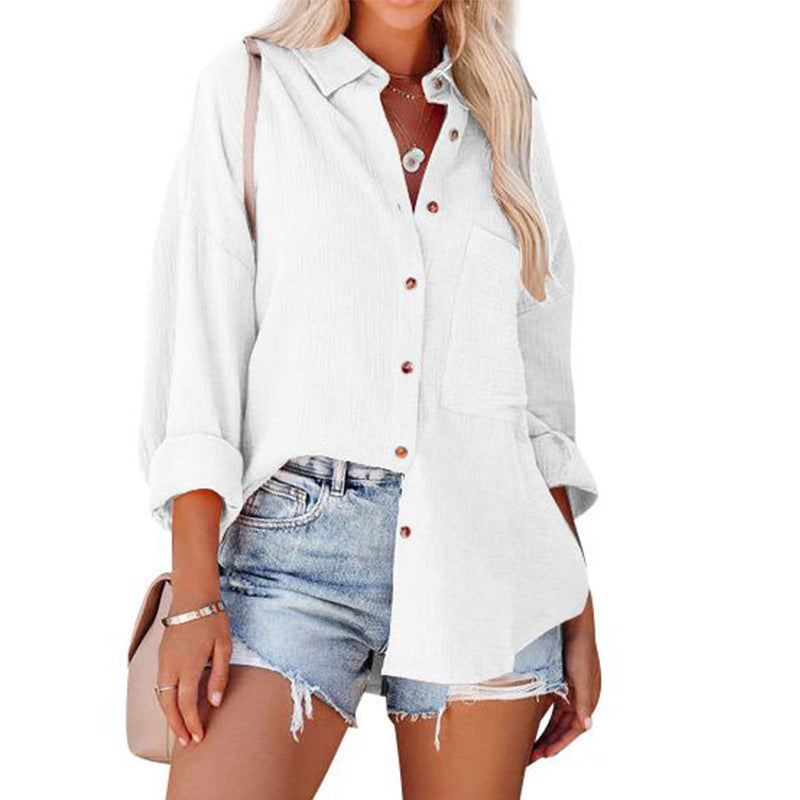 Paisley | Casual Button Down Long Sleeve Blouse