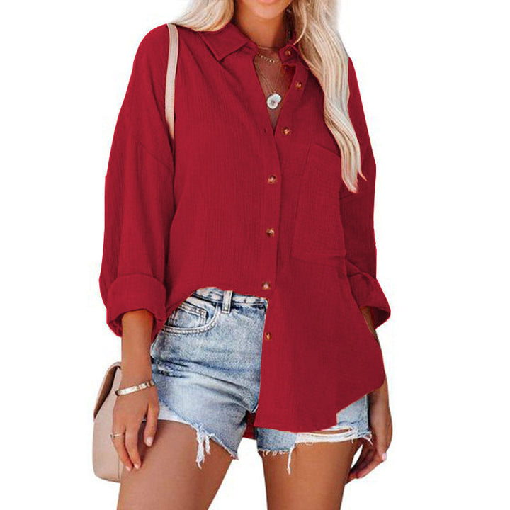 Paisley | Casual Button Down Long Sleeve Blouse