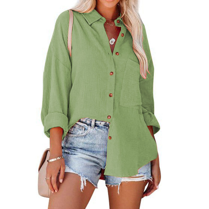 Paisley | Casual Button Down Long Sleeve Blouse