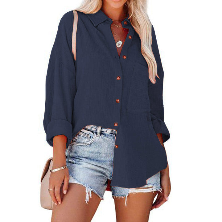 Paisley | Casual Button Down Long Sleeve Blouse