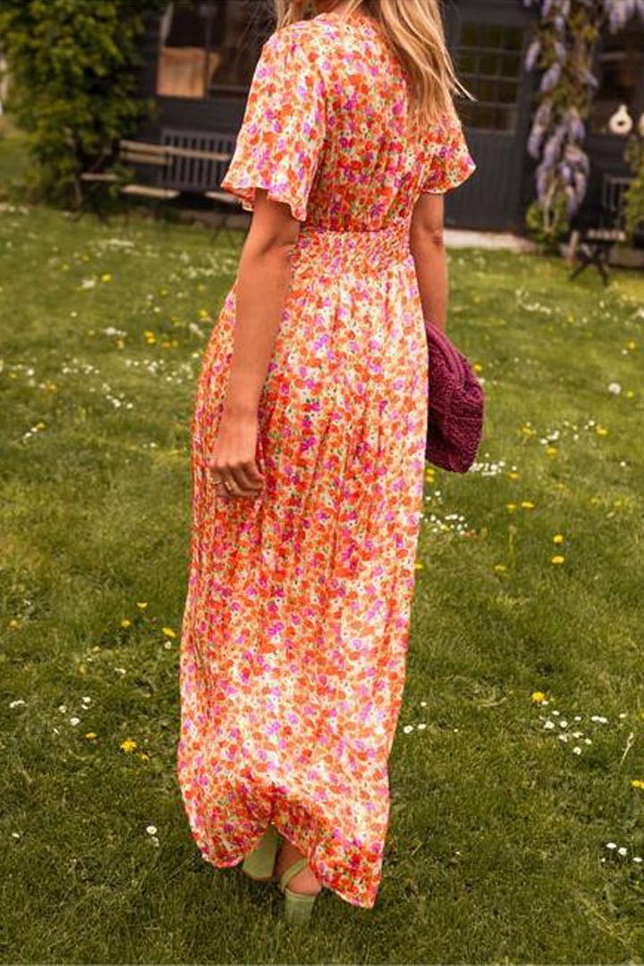 Quinn | Flattering Printed Maxi Dress