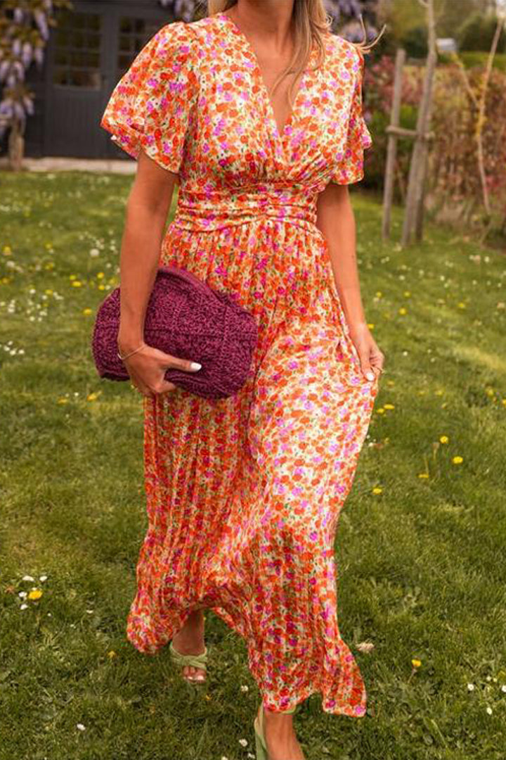 Quinn | Flattering Printed Maxi Dress