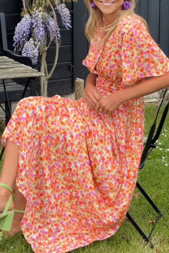 Quinn | Flattering Printed Maxi Dress