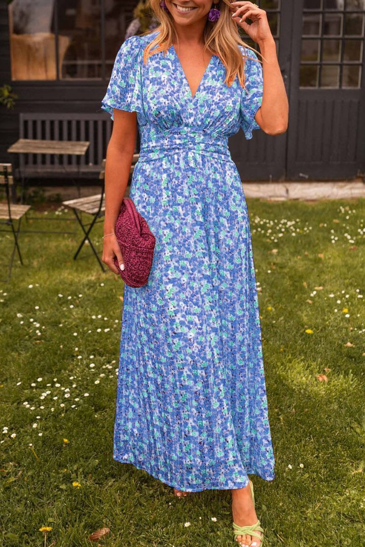 Quinn | Flattering Printed Maxi Dress