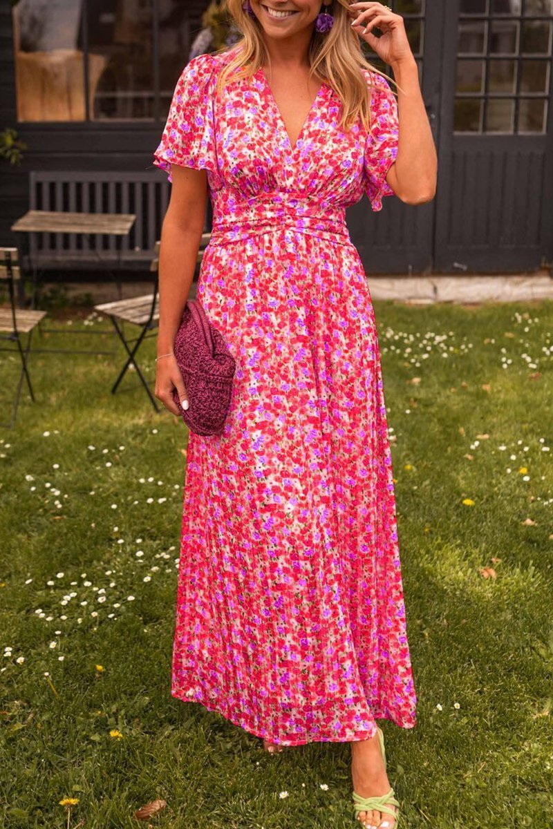 Quinn | Flattering Printed Maxi Dress