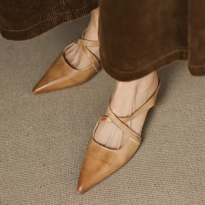 ERICA | Genuine Leather Mules