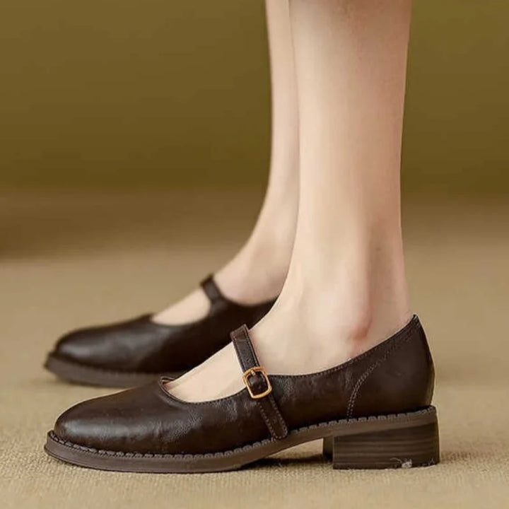 AINSLEY | Comfort Mary Janes Made Of Leather