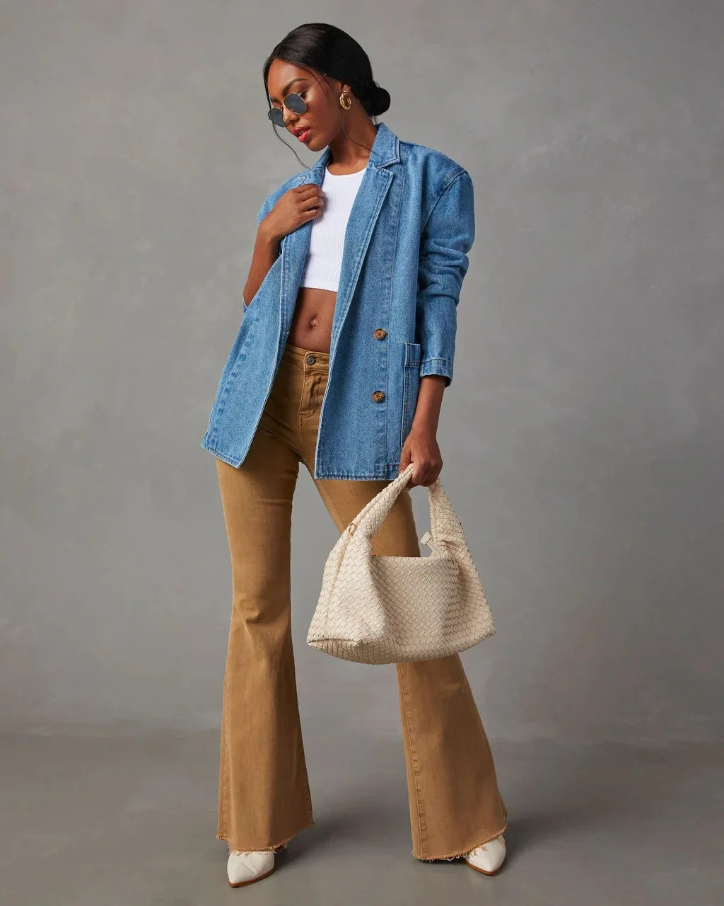 Elena | Denim Blazer