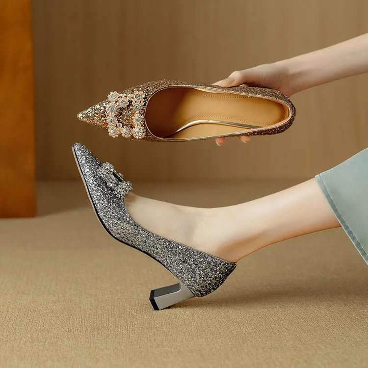 ELIZABETH | Glitter Pumps
