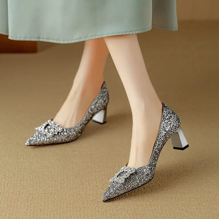 ELIZABETH | Glitter Pumps
