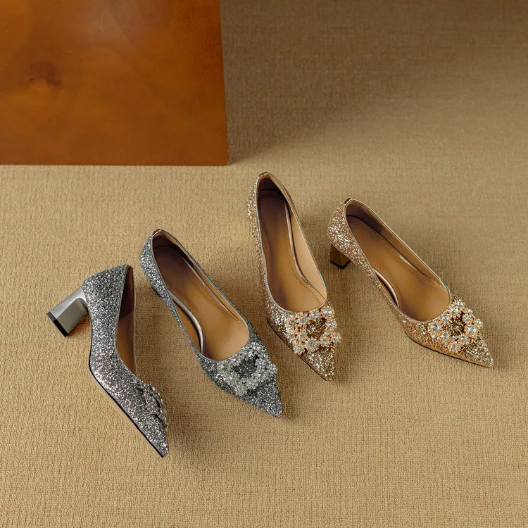 ELIZABETH | Glitter Pumps