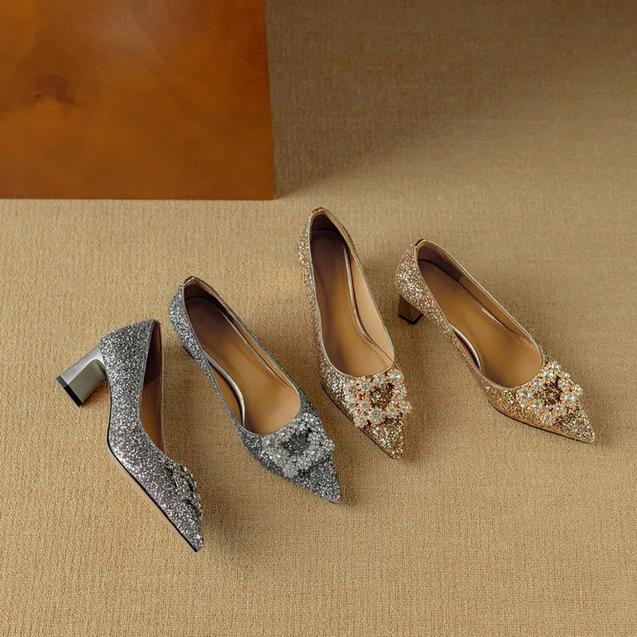 ELIZABETH | Glitter Pumps