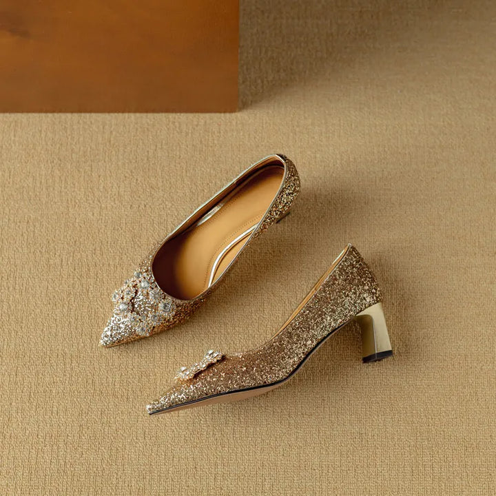 ELIZABETH | Glitter Pumps