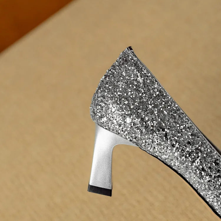 ELIZABETH | Glitter Pumps