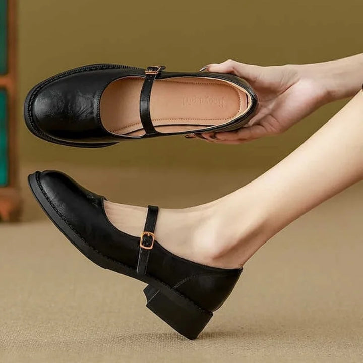 AINSLEY | Comfort Mary Janes Made Of Leather