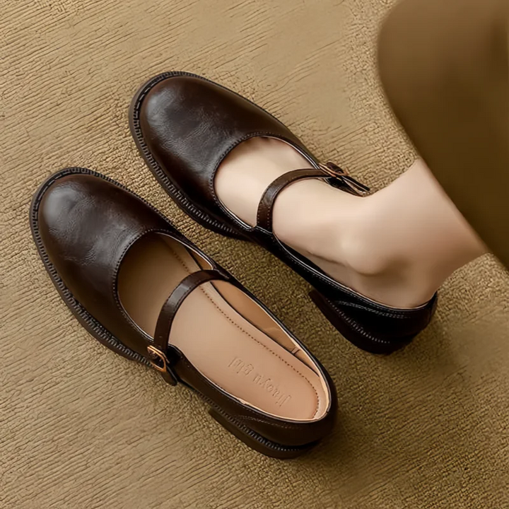 AINSLEY | Comfort Mary Janes Made Of Leather