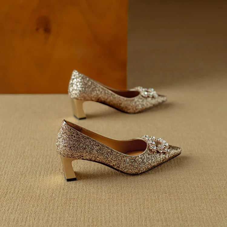 ELIZABETH | Glitter Pumps