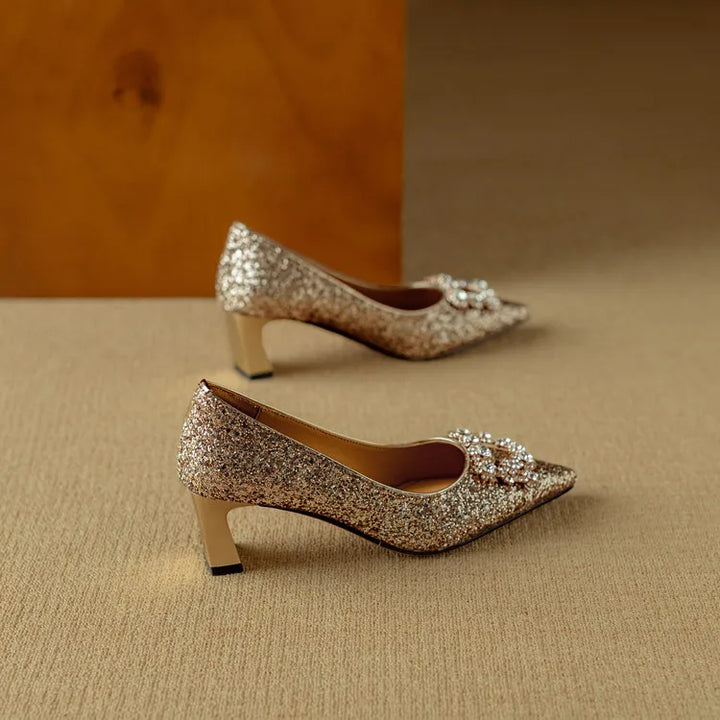 ELIZABETH | Glitter Pumps