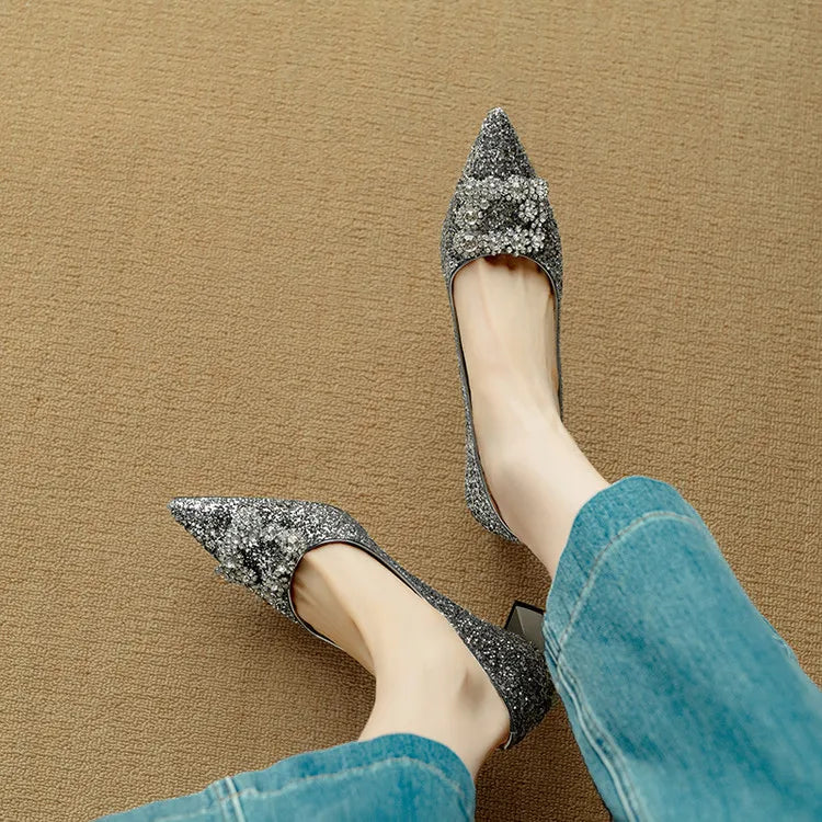 ELIZABETH | Glitter Pumps