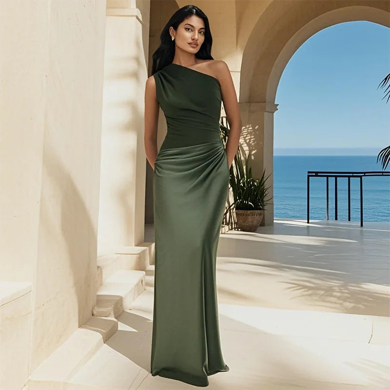 Bellthorne | Maxi Dress with a Guilt in Satin