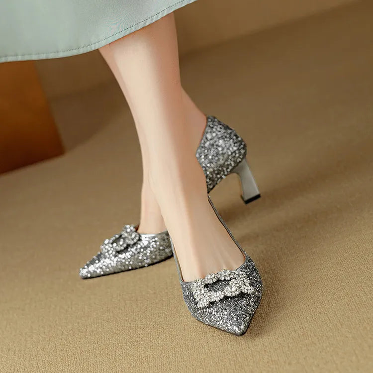 ELIZABETH | Glitter Pumps
