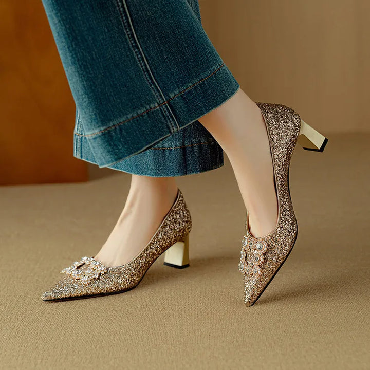 ELIZABETH | Glitter Pumps