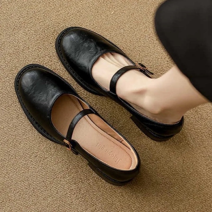 AINSLEY | Comfort Mary Janes Made Of Leather
