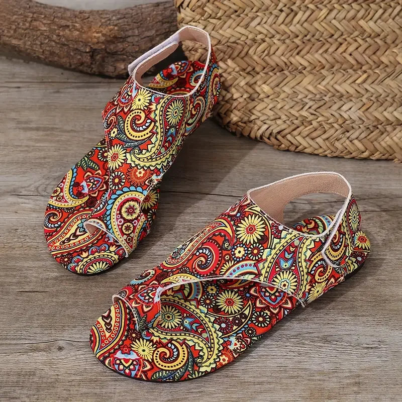 Luna | Bohemian Roman Flat Sandal