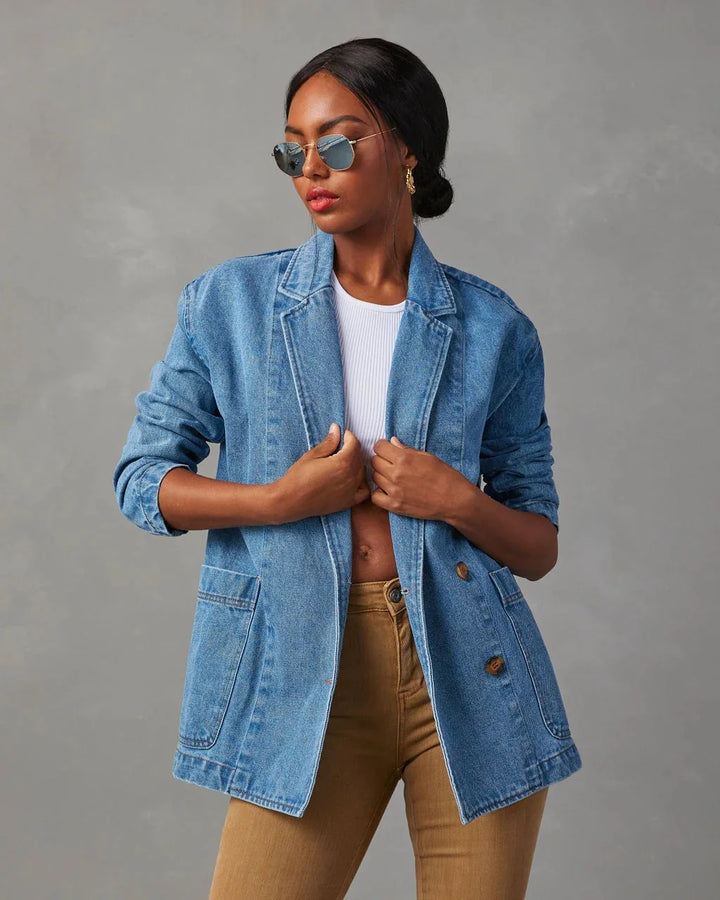 Elena | Denim Blazer