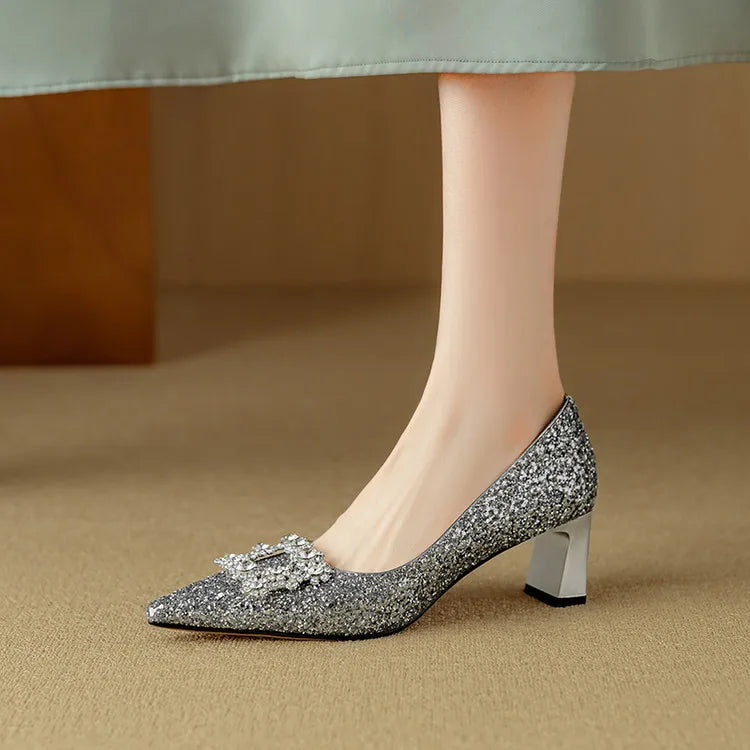 ELIZABETH | Glitter Pumps